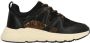 POSH by Poelman CAROCEL Dames Sneakers Zwart Met Dierenprint - Thumbnail 2