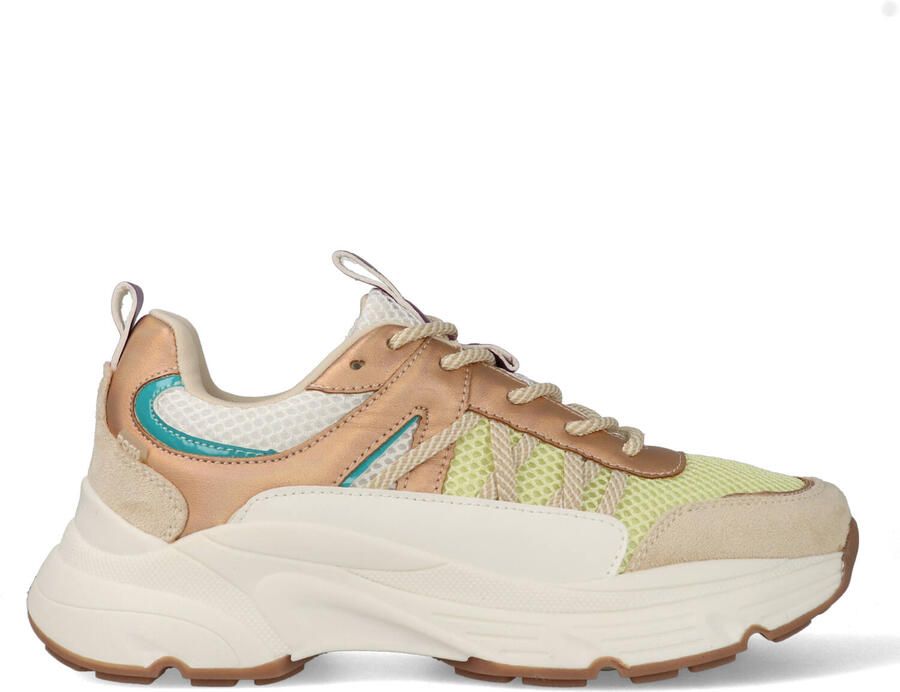 POSH by Poelman AYOKI Dames Sneakers Geel Met Combinatie - Foto 3