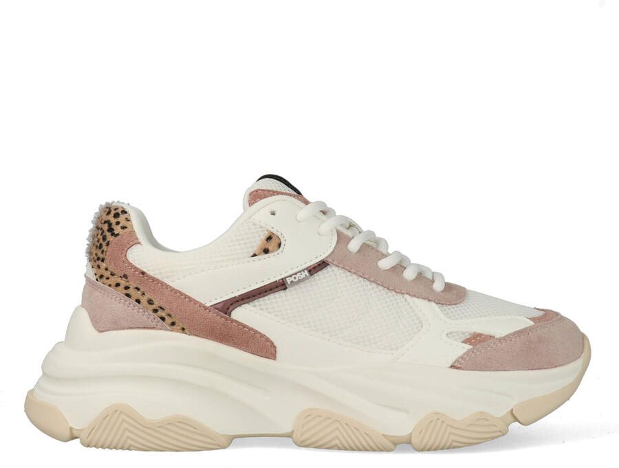 POSH by Poelman GIGI Dames Sneakers Wit met roze combinatie - Foto 2