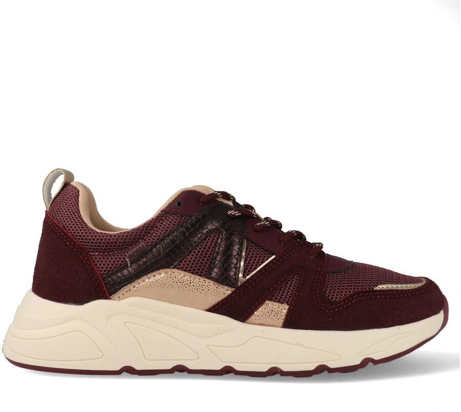 POSH by Poelman Sneakers Carocel 51 Bordeaux Rood Roze Goud - Foto 2