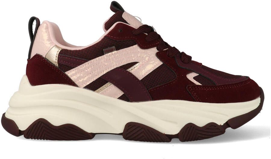 POSH by Poelman GIGI Dames Sneakers Bordeaux met combinatie - Foto 4