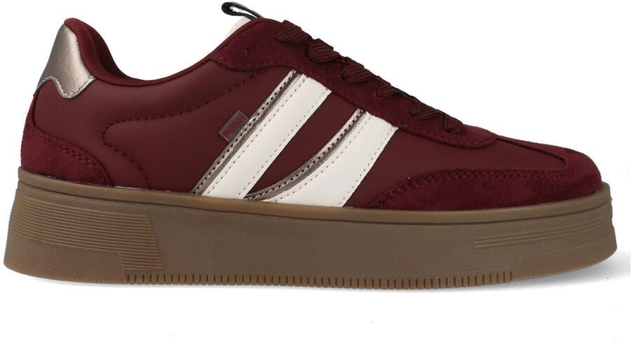 POSH by Poelman Sneakers Lilly 51 Bordeaux Rood Off White - Foto 5