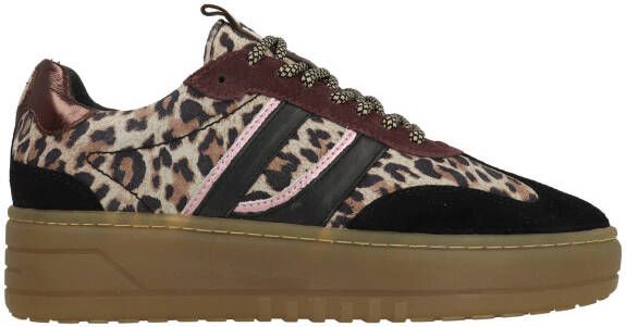 Poelman PS ANEMONE Dames Sneakers Wit Met Roze Combinatie