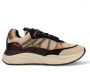 PS Poelman CHARU Dames Sneakers Zwart Met Beige - Thumbnail 3