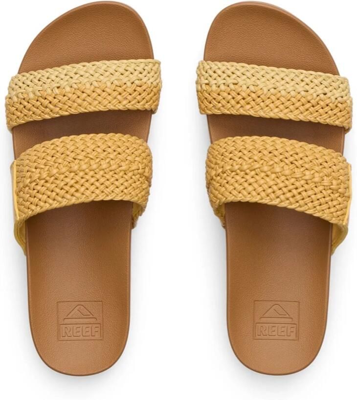 Reef Slippers Cushion Vista Hi Duo Braid CJ8723 Geel Bruin