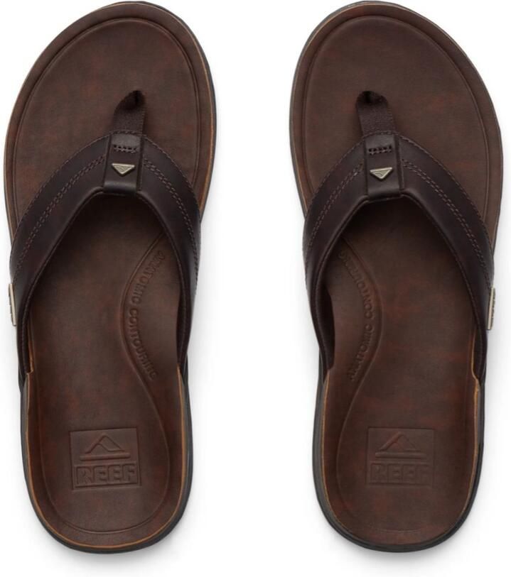 Reef Slippers Leather Offshore CJ8554 Bruin