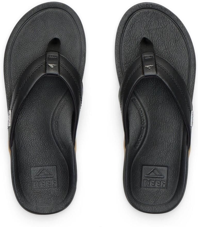 Reef Slippers Leather Offshore CJ9056 Zwart