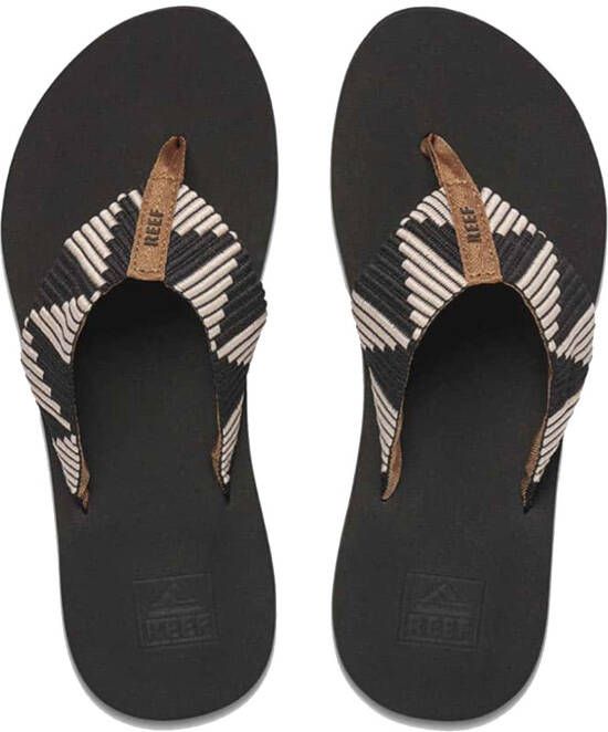 Reef Spring Wovenpebble Dames Slippers Zwart Bruin - Foto 2