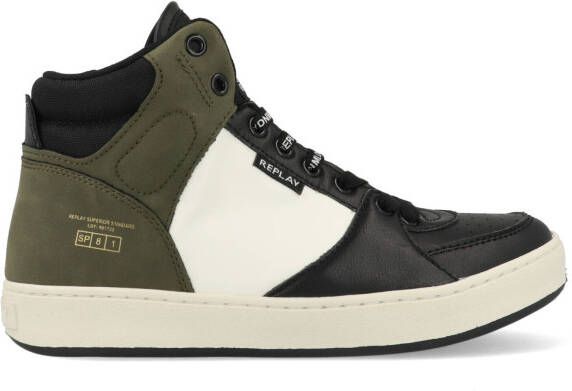 Replay Cobra 6 sneakers zwart groen Jongens Mesh Logo 39 - Foto 7