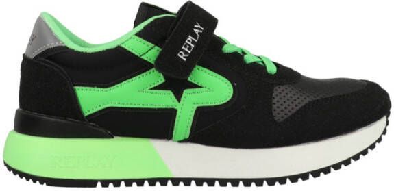 Replay Fiber JR Boy 7 JS850007S-1754 Zwart Groen