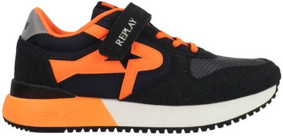 Replay Fiber JR Boy 7 JS850007S-3452 Blauw Oranje