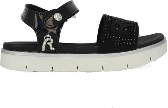 Replay sandalen met steentjes zwart Meisjes Imitatieleer Logo 31 - Foto 10