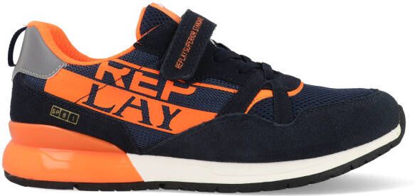 Replay Shoot Jr11 Sneakers Jongens Leren Sneaker Blauw - Foto 4