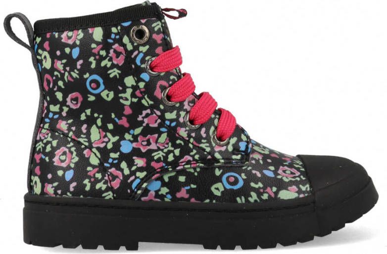 Shoesme Bikerboots | | Black Multicolor pattern | Leer