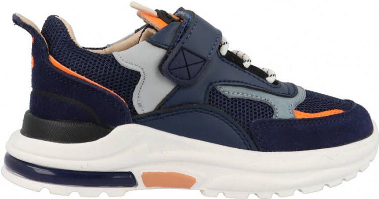 Shoesme Sneakers NR22S100 L Blauw Oranje