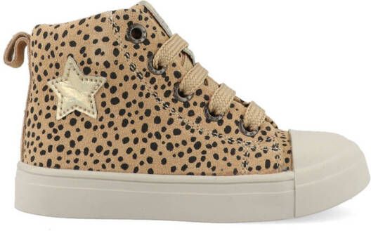 Shoesme Sneakers | | Beige Dots | Leer