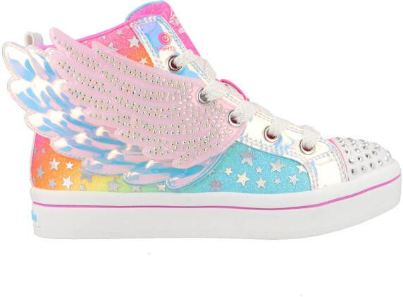 Skechers sneakers roze blauw Meisjes Imitatieleer Meerkleurig 27 - Foto 6