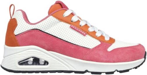 Skechers Uno 2 Much Fun 177105 PKOR Wit Roze