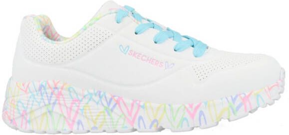 Skechers Uno Lite Lovely Lite 314976L WPTQ Wit Turqoise