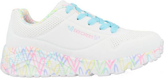 Skechers Uno Lite 314976L-WPTQ voor meisje Wit Sneakers Sportschoenen