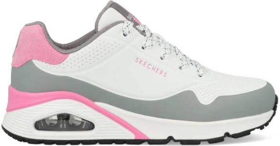 Skechers Uno Pop Color Fun 177121 WGY Wit Grijs Roze