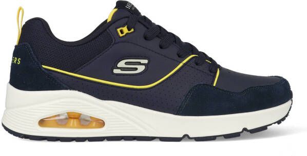 Skechers Sneaker UNO Retro one 183020 NVY Navy Blauw Geel - Foto 4