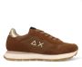 Sun68 Ally Solid Nylon Sneakers Dames Bruin - Thumbnail 3