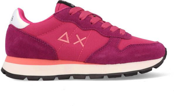 Sun68 Nylon Sneakers met Eco-Leer Inzetstukken Purple Dames - Foto 2