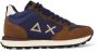 Sun68 Mid Top Hardloopschoen Solid Blauw - Thumbnail 2