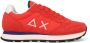 Sun68 Tom Solid Heren Sneakers Schoenen Rood Z35101 - Thumbnail 2