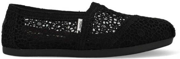 TOMS Alpargata Met Kant Black Moroccan Crochet