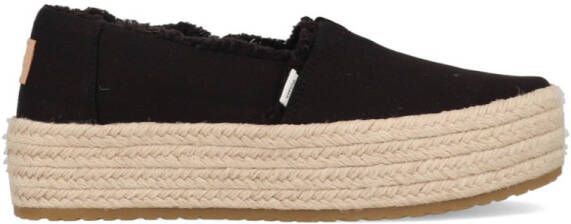 Toms Valencia Platform Espadrille 10019795 Zwart