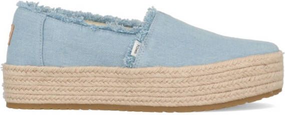 Toms Valencia Platform Espadrille 10019798 Lichtblauw