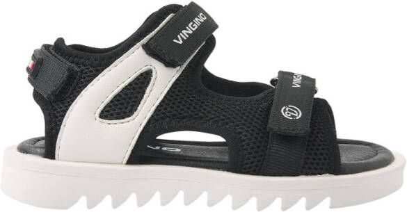 Vingino Sandalen Richie VB47-1042-01 Zwart Wit