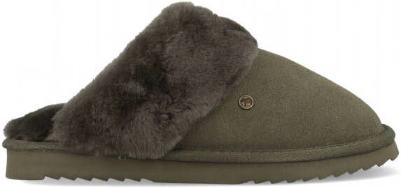 Warmbat Flurry Women Suede Dames Sloffen Olijfgroen - Foto 3