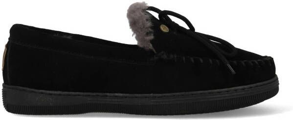 Warmbat Australia Koala suède pantoffels zwart