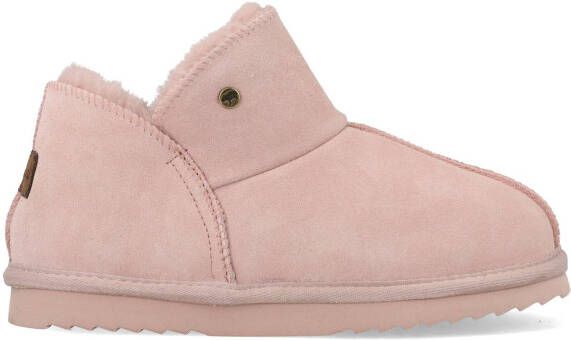 Warmbat Australia Willow gevoerde suède pantoffels lichtroze