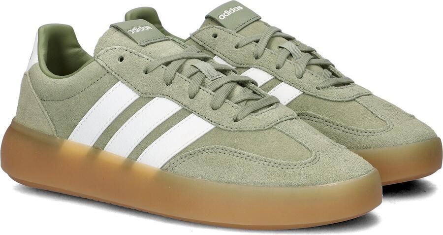 Adidas Sportswear Barreda Decode Lux leren sneakers grijsgroen ecru - Foto 4