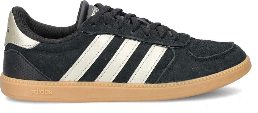 Adidas Sportswear Breaknet Sleek leren sneakers zwart metallic zilver - Foto 6
