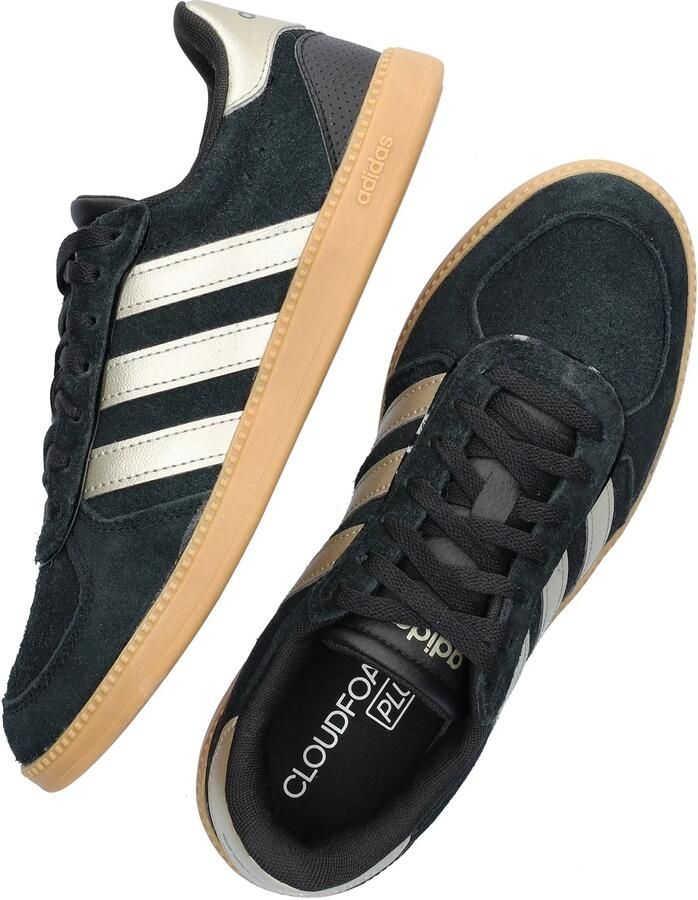Adidas Sportswear Breaknet Sleek leren sneakers zwart metallic zilver - Foto 7