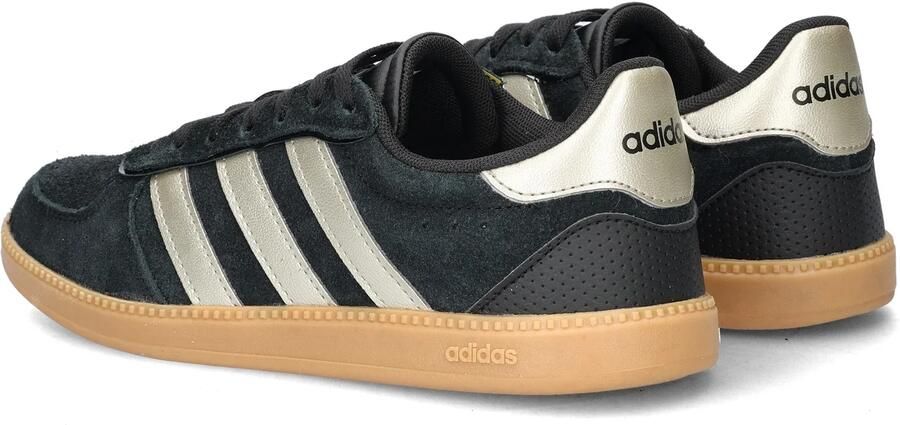 Adidas Sportswear Breaknet Sleek leren sneakers zwart metallic zilver - Foto 8