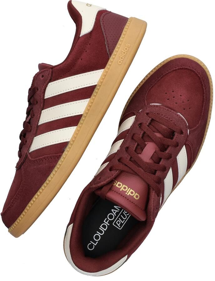 Adidas Sportswear Breaknet imitatieleren sneakers donkerrood wit - Foto 6