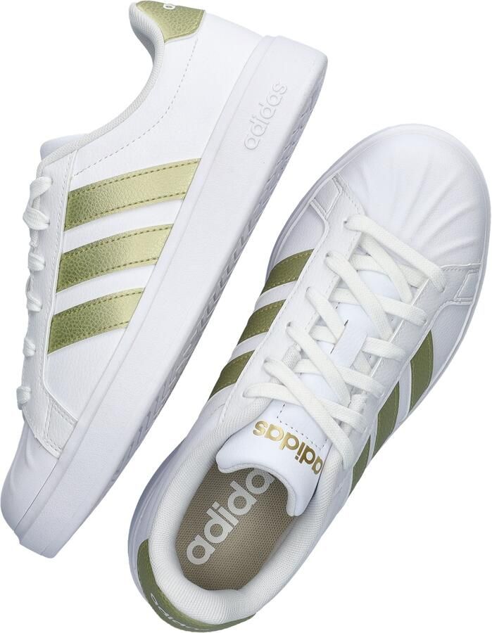 Adidas Dames STREETTALK Sneaker Dames Streetstyle Schoenen IH4316 wit goud - Foto 4