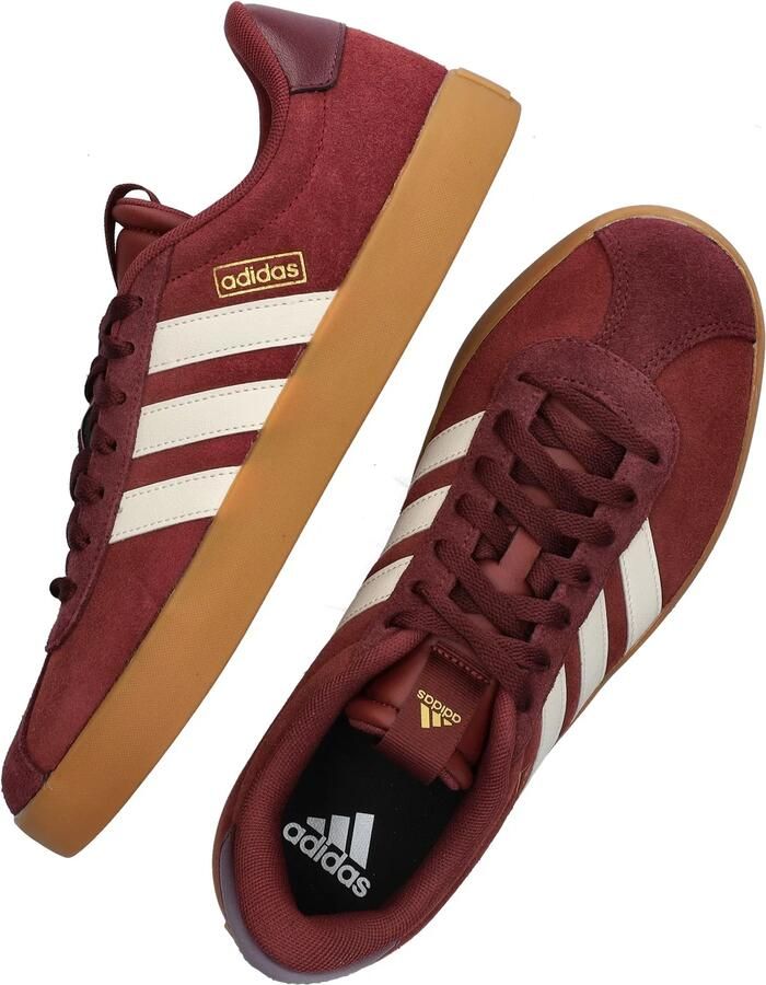Adidas Sportswear VL Court 3.0 suede sneakers donkerrood wit - Foto 6