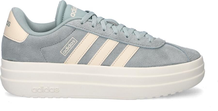 Adidas Sportswear VL Court Bold suede sneakers grijsgroen ecru - Foto 9