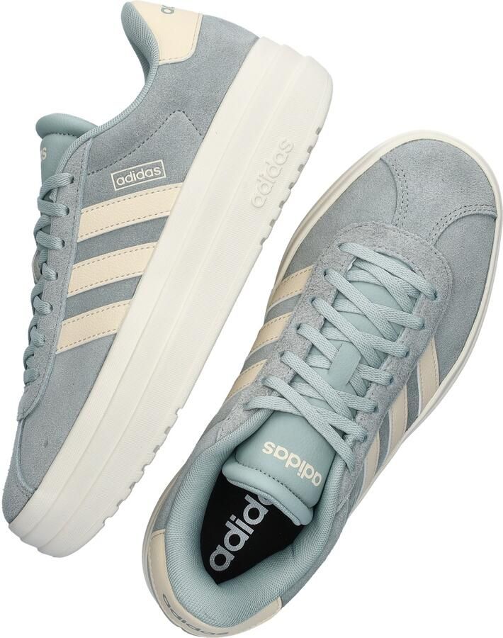 Adidas Sportswear VL Court Bold suede sneakers grijsgroen ecru - Foto 10
