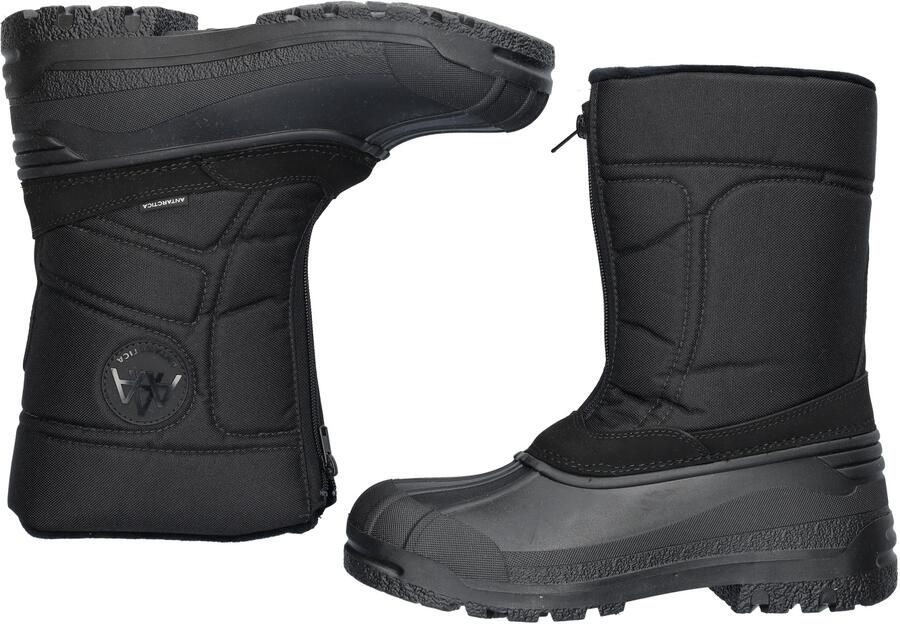 Antarctica Winterlaarzen met ritssluiting voor mannen AN 901 Zwart -44EU - Foto 6