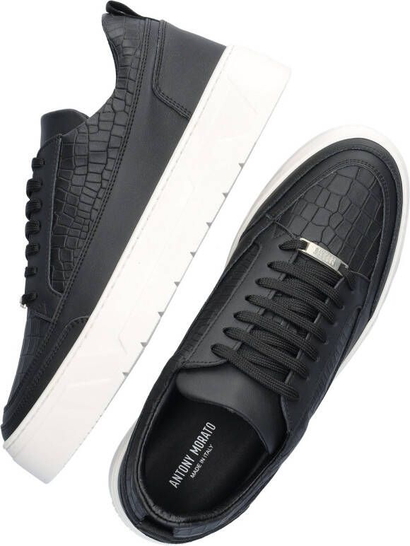 Antony Morato Sneakers van leer met labeldetail model 'FLINT' - Foto 4