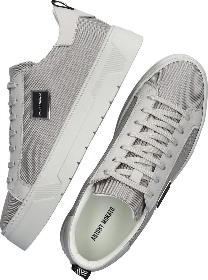 Antony Morato Metal Bold heren sneaker Licht grijs - Foto 3
