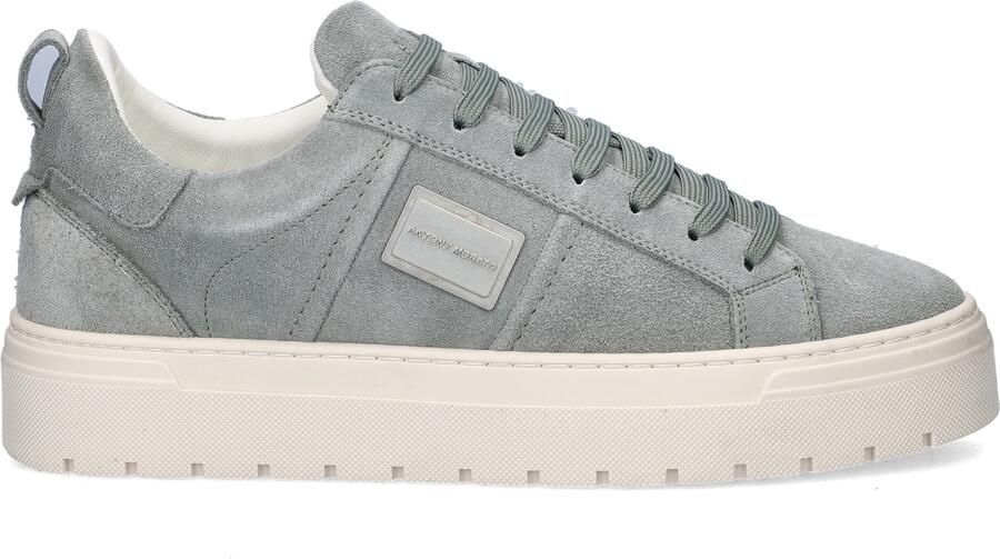 Antony Morato MMFW01880 LE300005 4087 Sneakers Blauw Suede Heren Blauw Grijs - Foto 2